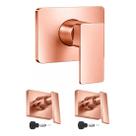 1 Acabamento Para Monocomando Docol 2 Acabamento Rose Gold Alavanca 1 Acabamento Para Monocomando Docol 2 Acabamento Rose Gold Alavanca