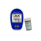 1 aparelho dextro glicose glucoleader enhance digital + 1 frasco de tiras reagentes c/ 50 unidades - glucoleader