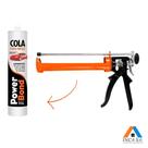1 Aplicador De Silicone Alta Pressão + 2 Cola Parabrisas Vidros Automotivos