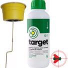1 Armadilha Para Mosca + Atrativo 2 Litros Orgânico Target