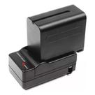 1 bateria Np F970 Iluminador Led 7200mah + Carregador Np F970
