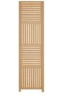 1 Biombo Folha Horizontal Vertical Ripado Divisor Madeira Mdf Cru Painel Divisória Separador De Ambiente