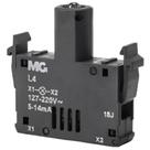 1 bloco de iluminacao l4 220v botoeira com visor margirius
