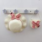 1 Cabideiro parede infantil pendurador roupas jardim Flor