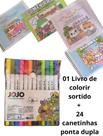 1 caderno Bobi Guds 50 Folhas caderno e 12 canetinhas