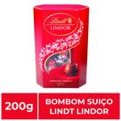 1 Caixa de 200g, Bombons de Chocolate Suiço, Lindt Lindor