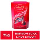 1 Caixa de 75g, Bombons de Chocolate Suiço, Lindt Lindor