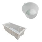 1 Caixa Transporte 24L + 1 Forma Para Queijo 1kg Kit Injesul