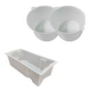 1 Caixa Transporte 24L + 2 Formas Para Queijo 1kg Injesul
