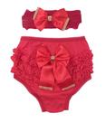 1 Calcinhas Bunda Rica + 1 Tiaras Bebê Menina 1 A 6 Meses Un