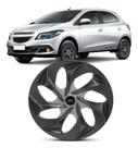 1 Calota Esportiva Modelo Evolution Aro 14 Polegadas Grafite Universal Elitte