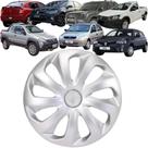 1 Calota Esportiva Modelo Velox Aro 13 Polegadas Prata Universal Elitte