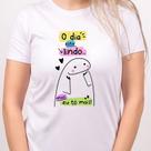 1 Camiseta Bonequinho Flork Meme O dia está lindo mas eu tô mais Camisa Divertida