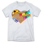 1 Camiseta Coração de Palha Festa Junina São João Personalizada