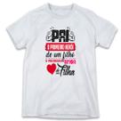 1 Camiseta Dia dos Pais Pai Meu Primeiro Herói Personalizada