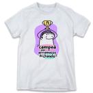 1 Camiseta Flor Dia das mães campeã em arremesso de chinelo