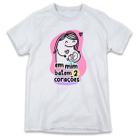 1 Camiseta Flor Dia das mães em mim batem 2 corações mamãe