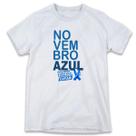 1 Camiseta Novembro Azul Combate Câncer Próstata Previnir 1 Camiseta Novembro Azul Combate Câncer Próstata Previnir