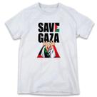 1 Camiseta Save Gaza Salve Gaza Paz Israel Personalizada