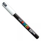 1 Caneta Posca Uniball Pc-3m Preto Ou Branca preta 5m 7m artística uni-ball permanente tinta base água superfície arte desenho marcador pintura