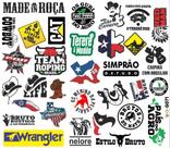 1 Cartela de Adesivos - Country - 32 Adesivos - G071