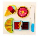 1 conjunto de brinquedos de madeira Pretend Cutting Toy Wood