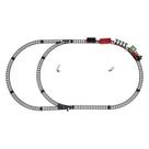 1 conjunto de música de Natal Train Model Toy Railway Track