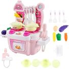 1 conjunto de simulação de mini cozinha Play House Plastic C