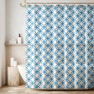 1 Cortina Box Banheiro Antimofo Ganchos 180x180 Pev Es M04