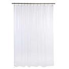 1 Cortina Box Banheiro PVC Transparente Antimofo Ilhós 2,30m