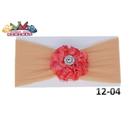 1 Faixa Cabelo C/Laço Infantil Bebe Meia De Seda Mod 12