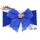 1 Faixa Cabelo C/Laço Infantil Bebe Meia De Seda Mod 19