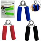 1 hand grip de metal fortalecedor muscular pegador emborrachado 12cm