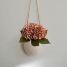 1 Haste de Hortênsia Artificial 53cm Flor Realista em Silicone e Tecido, Branco ou Rosa - DE3623