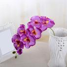 1 Haste De Orquídea Artificial Silicone Para Decorações 69cm
