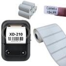 1 impressora bluetooth XD-210 + 5 rolos etiqueta 15x25 dupla