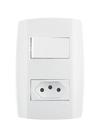 1 Interruptor Ilumi Simples 10A 250V + 1 Tomada 10A (80200)