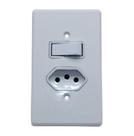 1 Interruptor Simples + 1 Tomada 20a 3p Gelo Radial 1807221 1 Interruptor Simples + 1 Tomada 20a 3p Gelo Radial 1807221