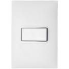 1 Interruptor Simples 10 Ampères 4x2 Branco - 611110BC - PIAL PLUS