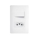 1 Interruptor Simples 16A/250V~ e 1 Tomada 2P+T 20A/250V~ Distanciados Habitat - Fame