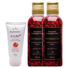 1 K-LUBY Gel Lubrificante Beijável Morango + 2 Óleo de Massagem Íntima Sensualize