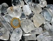 1 kg de Cristal de Quartzo Transparente Rolado - Pedra G 30 a 45mm Tipo C