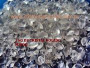 1 kg de Cristal de Quartzo Transparente Rolado - Pedra P 10 a 20mm Tipo B
