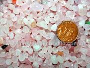 1 Kg de Quartzo Rosa Rolado - Pedra Natural de Areia 1 a 5 mm - Classe C