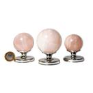 1 Kg Esfera Bola Quartzo Rosa Pedra Natural Comum Atacado