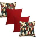 1 kit com 4 capas de almofada lindas cores e estampas
