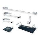 1 Kit Para Banheiro Ônix 2 fumê 1 Kit Para Banheiro Ônix 2 fumê