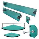 1 Kit Para banheiro safira 02 Modelado (6 peças)