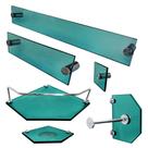 1 Kit para banheiro Safira Diamante (6 peças) 1 Kit para banheiro Safira Diamante (6 peças)