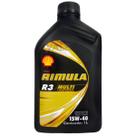 1 Litro Óleo de Motor Diesel Pesado Rimula R3 Multi CH4 15w40 Lubrificante Shell